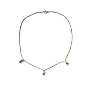 Tiffany & Co. 3 Teardrop Silver Necklace